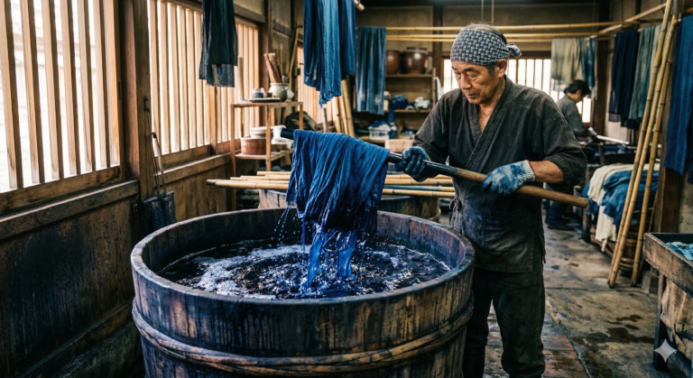 植物が色を宿す場所 — 阿波の藍と、草木染めが語る日本の美意識